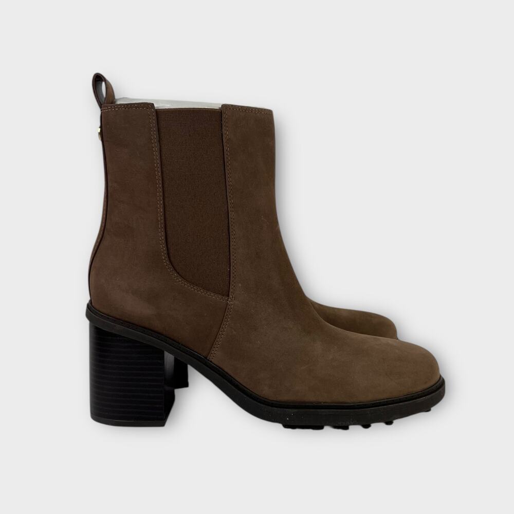 Vionic Truckee Leather Heeled Platform Bootie in Driftwood Size 11 NEW - Picture 5 of 10